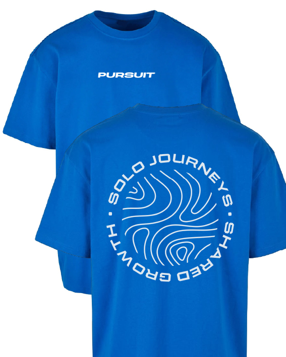 Pursuit Oversized Tee Blue