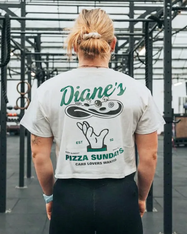 Dianes Pizza Crop Tee