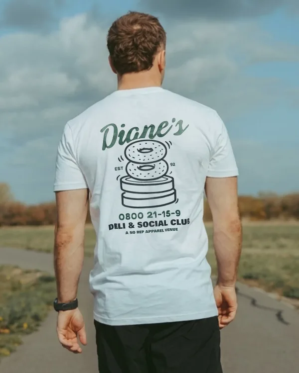 Dianes Bagel Standard Tee White