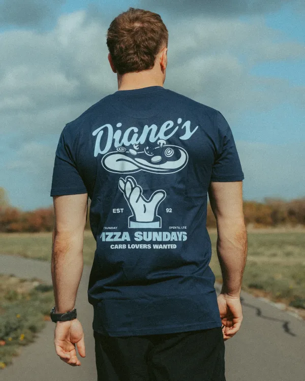 Dianes Pizza Standard Tee Navy